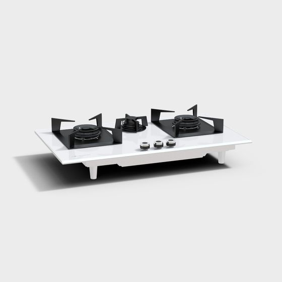 Elegant Gas Stove 3D model for Contemporary Kitchens