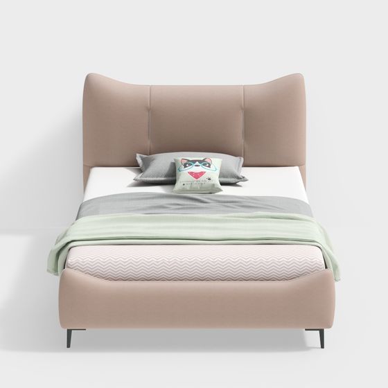 Cozy Retreat Bed 3D model