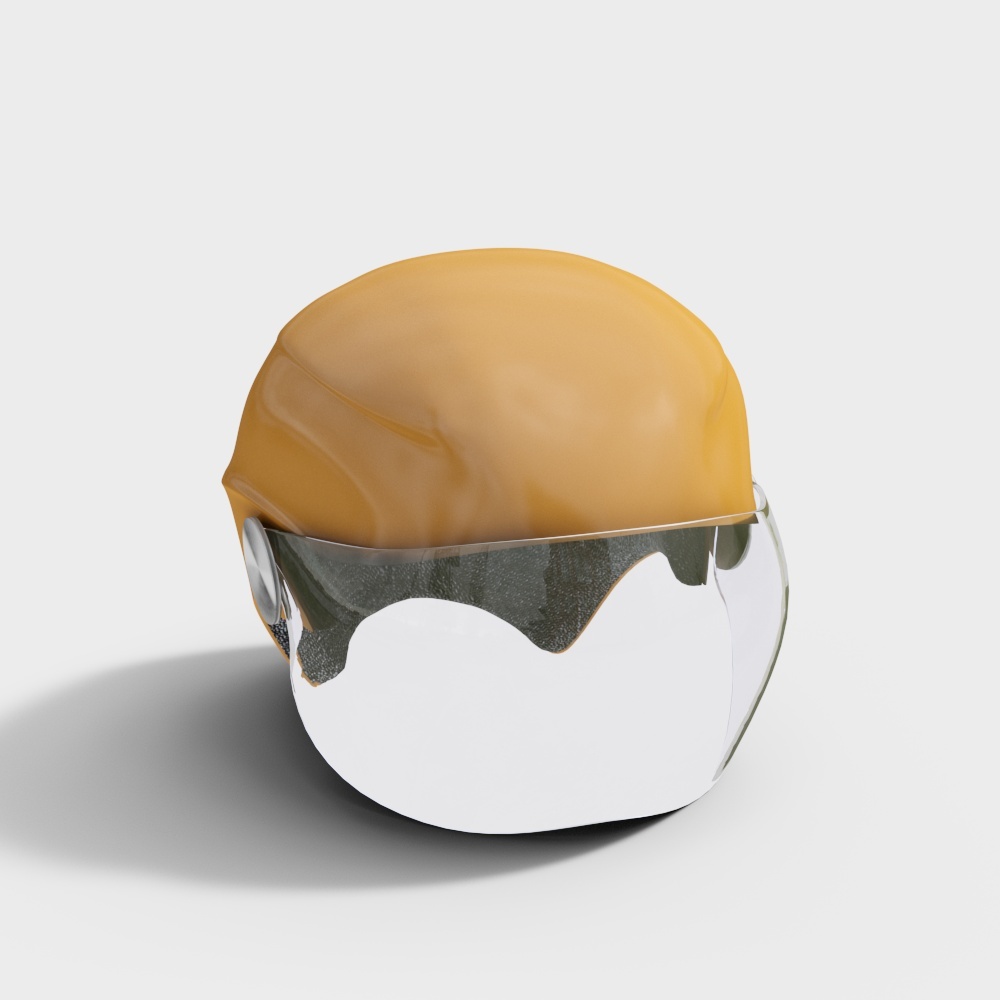 Modern yellow helmet