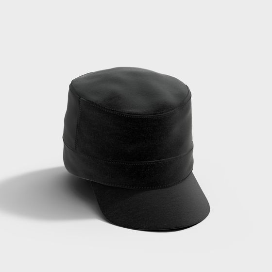 Retro Military Cap 3D model for Creative Projects