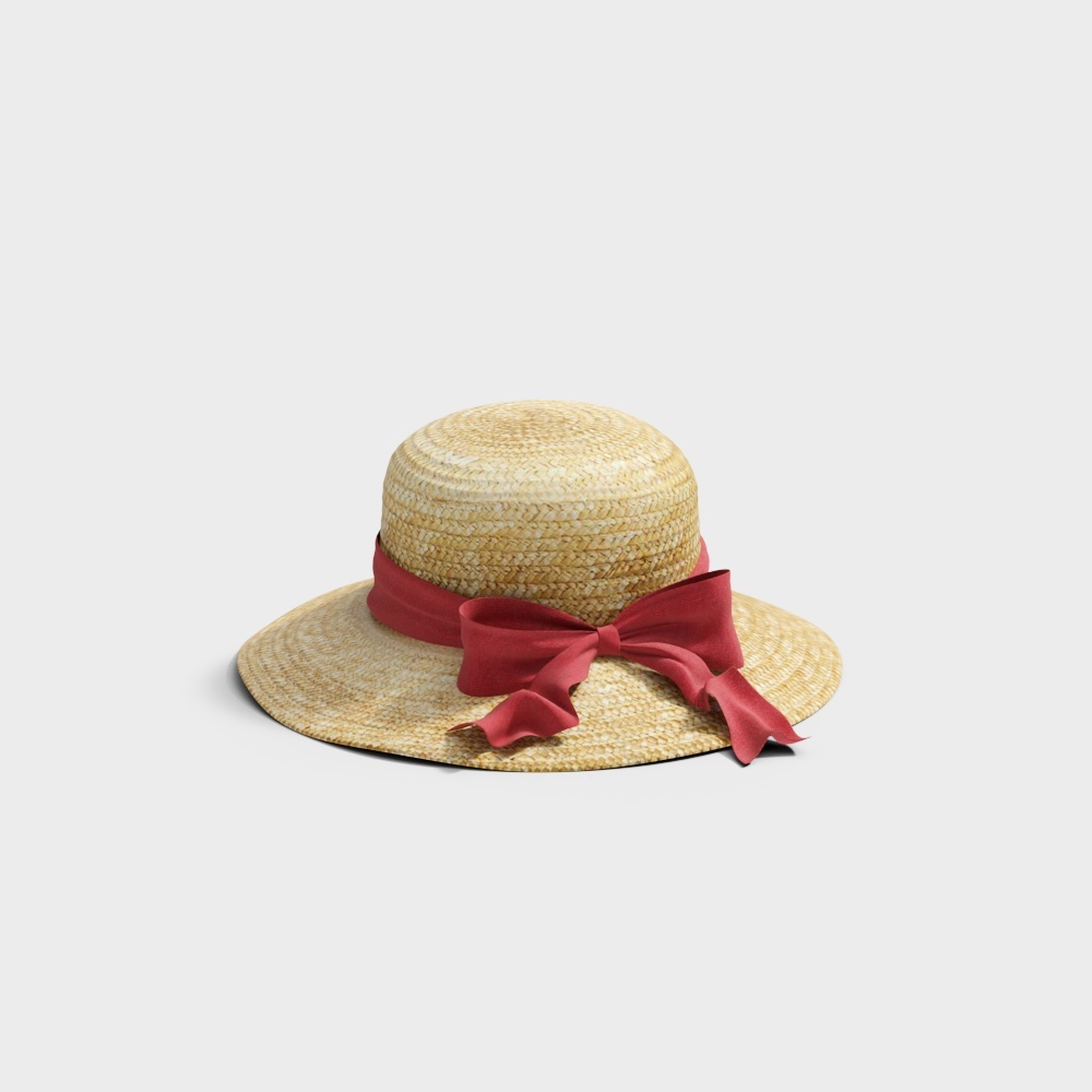 Charming Summer Straw Hat 3D model