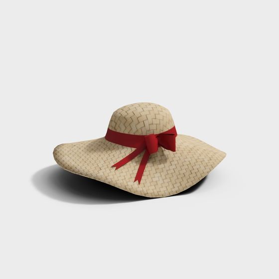 Stylish Summer Hat 3D model