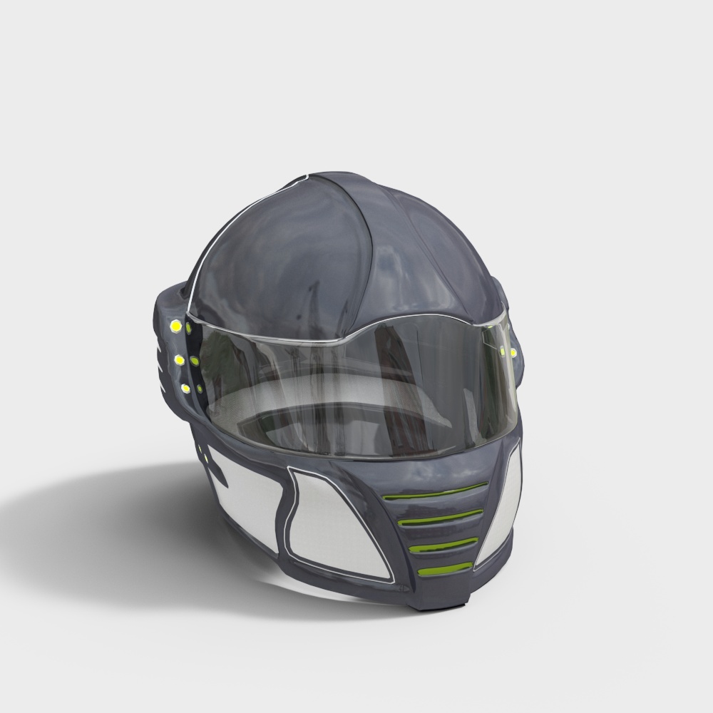 Modern dark blue helmet