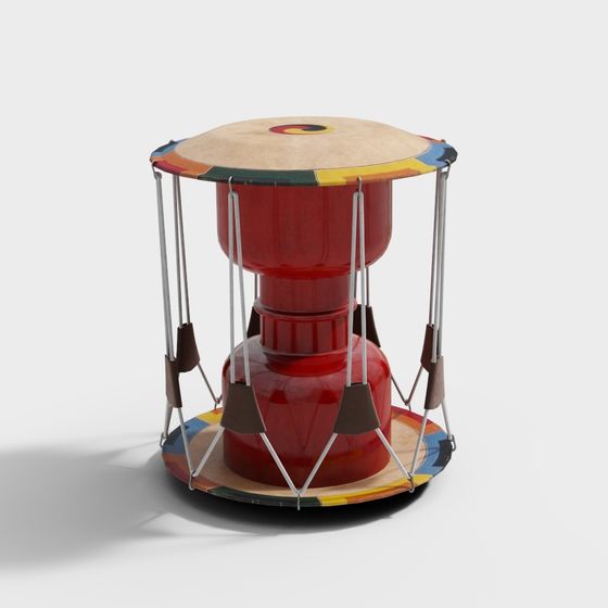 Dynamic African Drum 3D model for Creative Projects