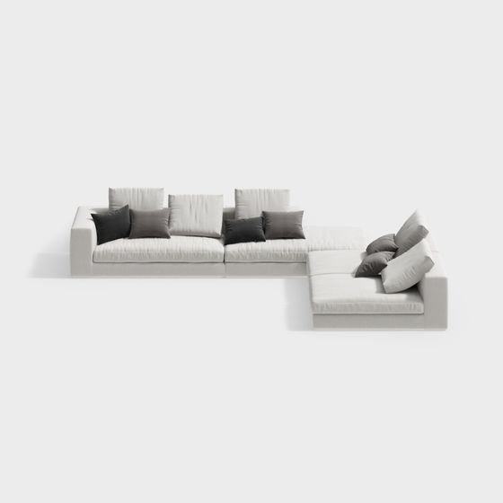 Urban Comfort Sofa 3D model