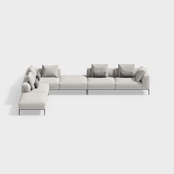 현대적인 트렌드 패브릭 소파(소파) 화이트