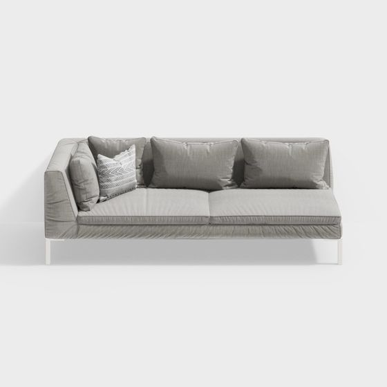 Sofa vải (sofa) màu xám xu hướng hiện đại