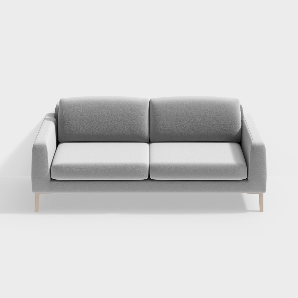 Loveseat in tessuto alla moda contemporanea grigio