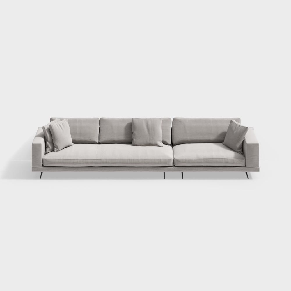 Contemporary trend fabric sofa  （sofa）grey