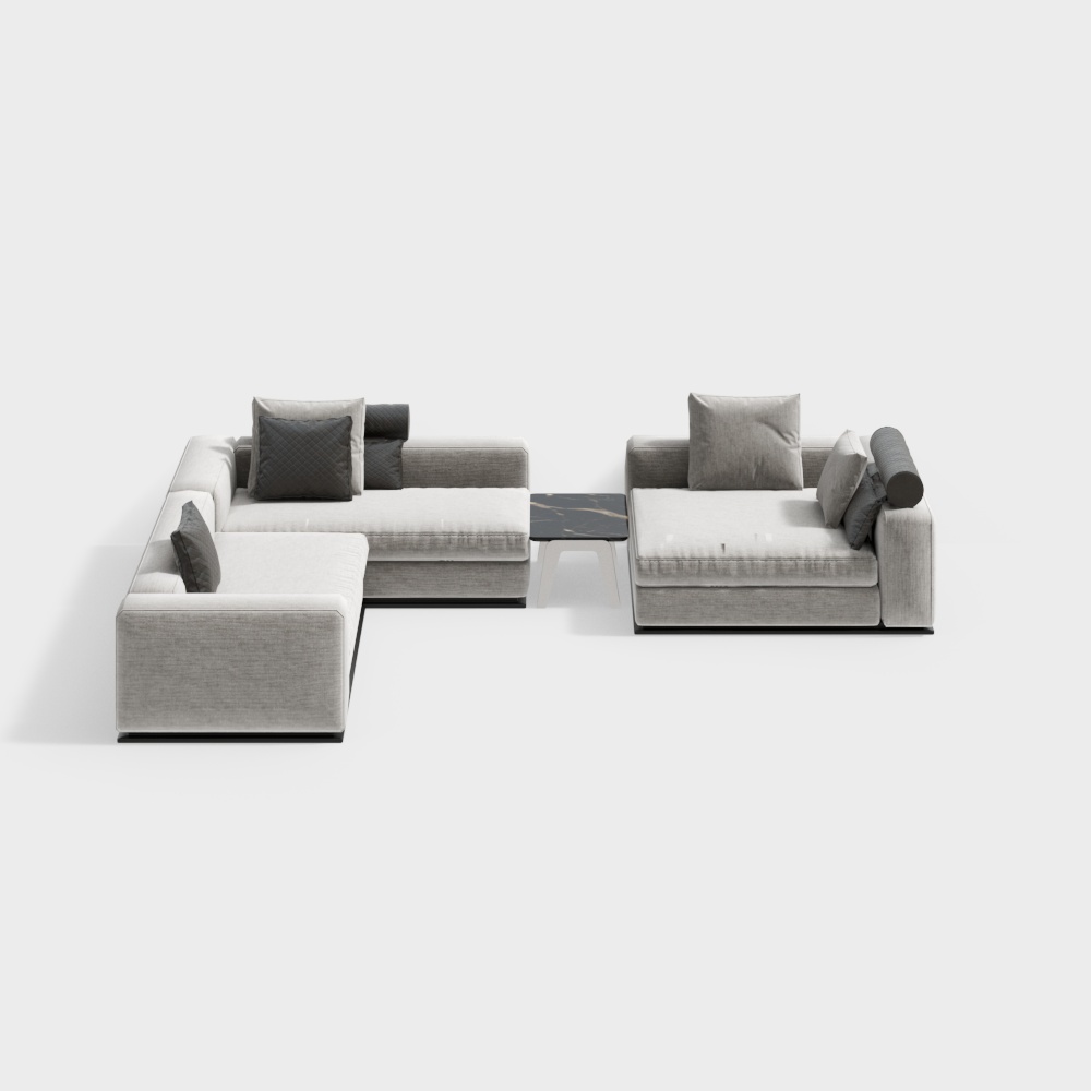 Canapé en tissu tendance blanc