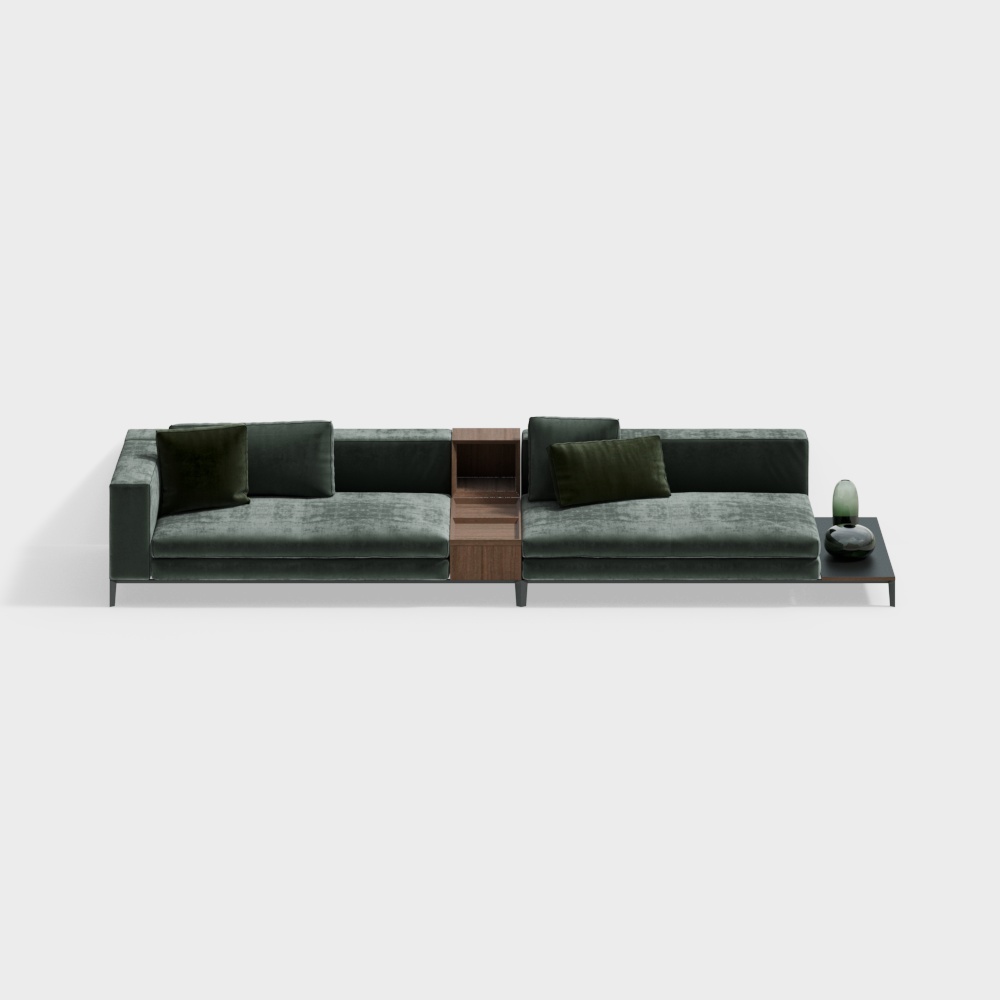 Contemporary trend fabric sofa（sofa）green