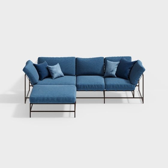 Urban Comfort 3D Model Sofa for Contemporary Homes