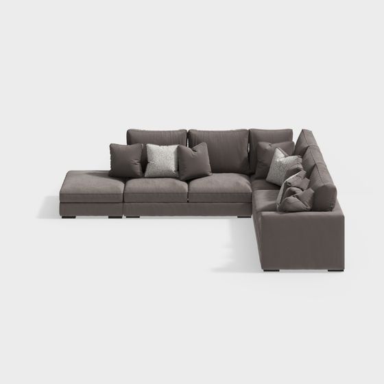 Urban Comfort Sofa 3D model for Modern Interiors