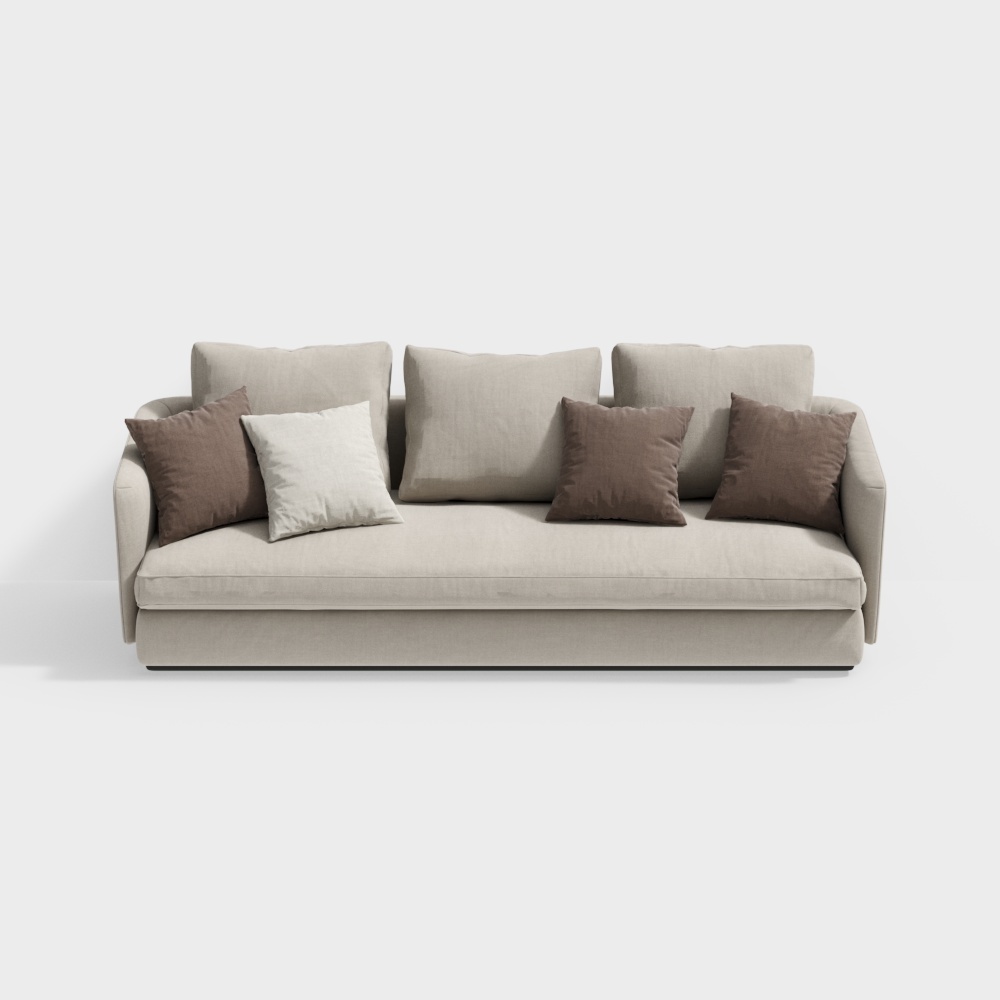 Contemporary trend fabric sofa nude