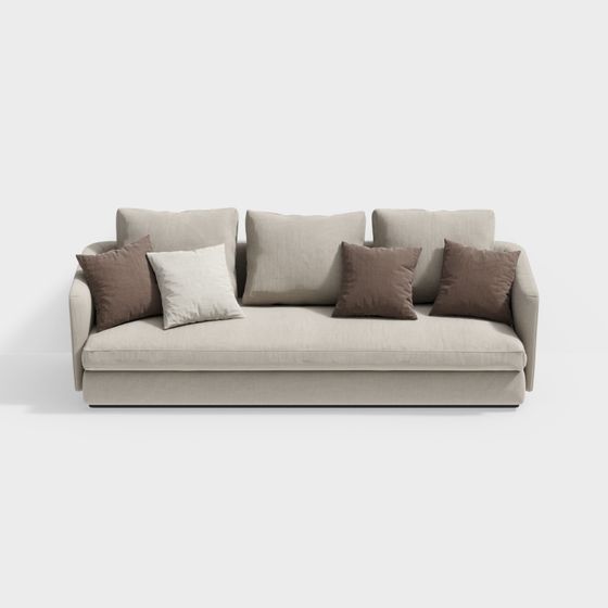 Urban Comfort 3D model Sofa for Modern Interiors