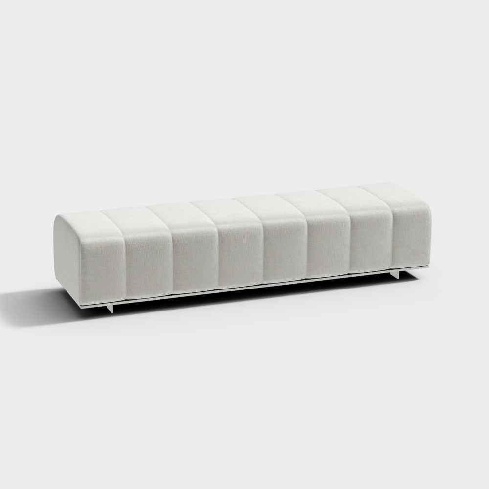 Leather sofa（Ottoman）grey