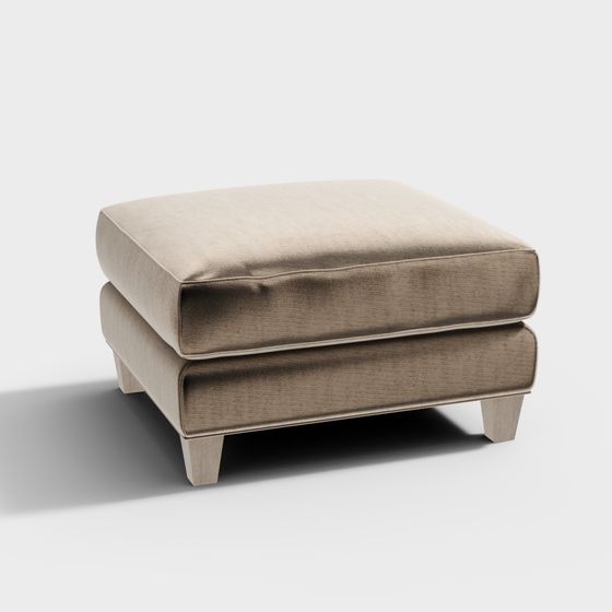 โซฟาหนัง(ออตโตมัน)สีน้ำตาล