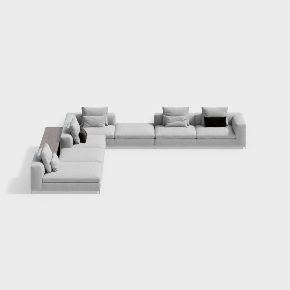 Urban Comfort 3D model Sofa for Modern Interiors