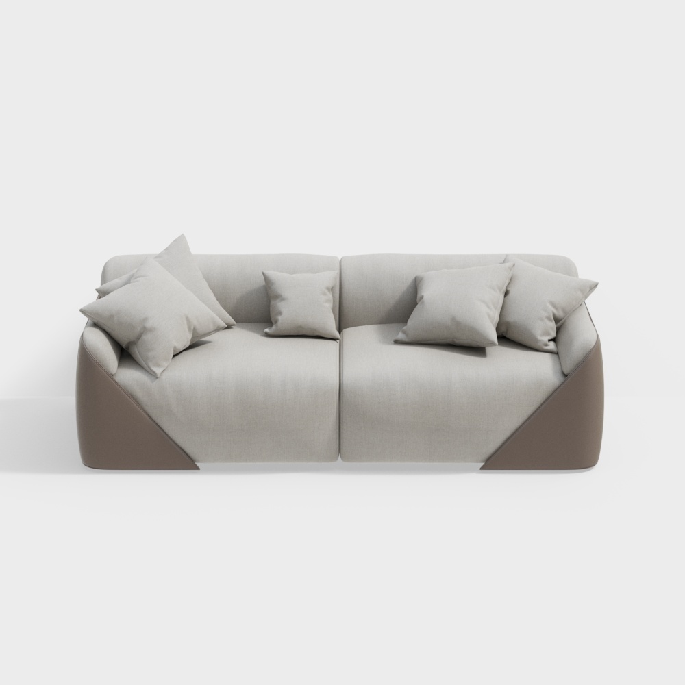 Leather sofa（loveseat） white