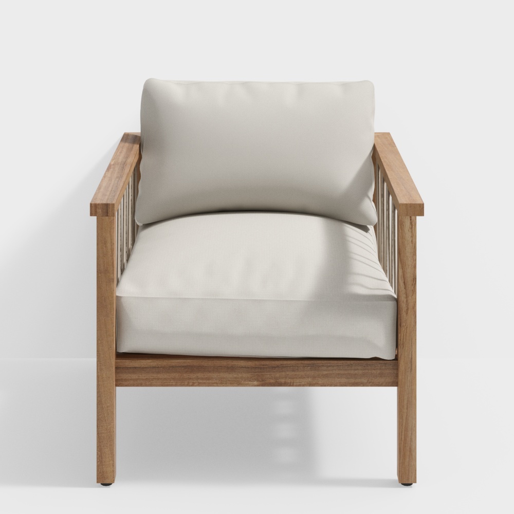 Sofá silla de cuero desnudo