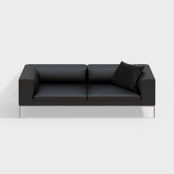 Sofa da (sofa) màu đen