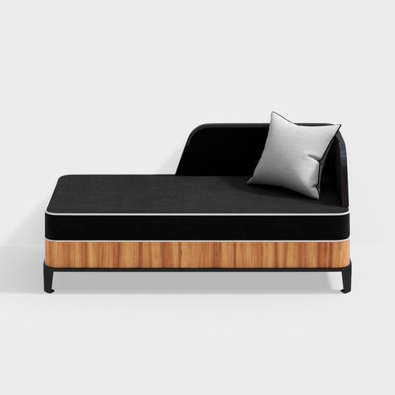 Divano in Cuoio Nero (Sofa)
