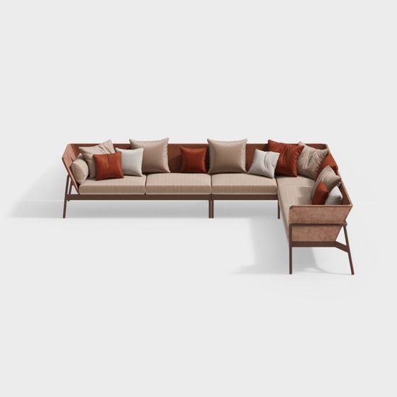 Stylish 3D Sofa Model Perfect for Modern Interiors
