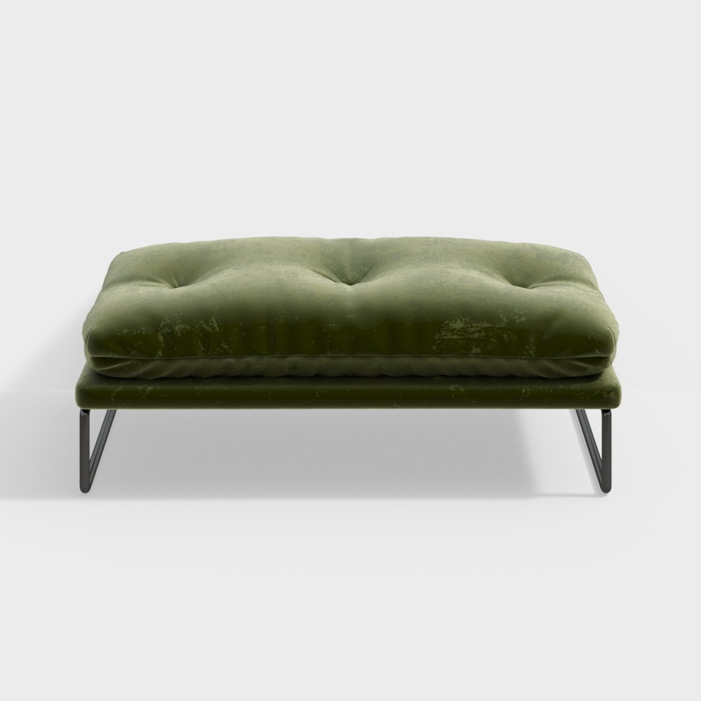 Velvet sofa（ottoman）green