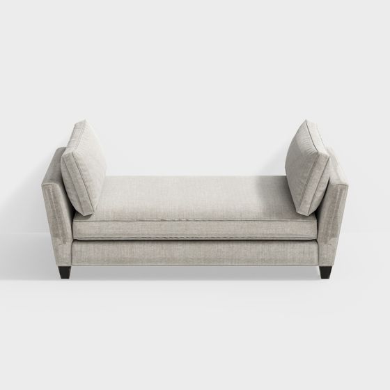 Elegant Minimalist Sofa 3D model for Modern Interiors