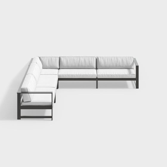 Urban Oasis Modular Sofa 3D model for Contemporary Spaces