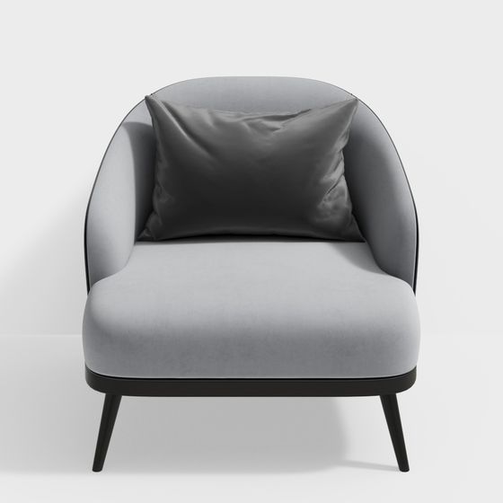 Cozy Lounge Chair 3D model for Modern Spaces