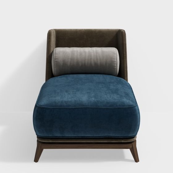 Stylish Low-Poly Sofa Chair 3D model