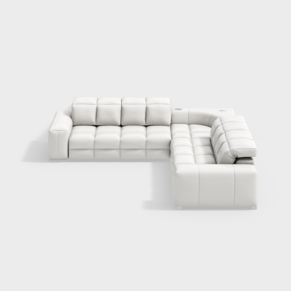 Sofa da (sofa) trắng
