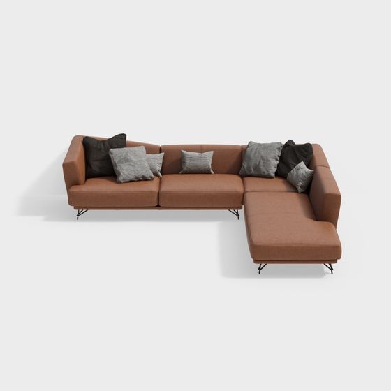 Urban Comfort 3D model Sofa for Modern Interiors