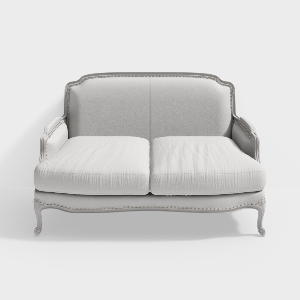 Elegant Low-Poly Sofa 3D Model for Modern Spaces