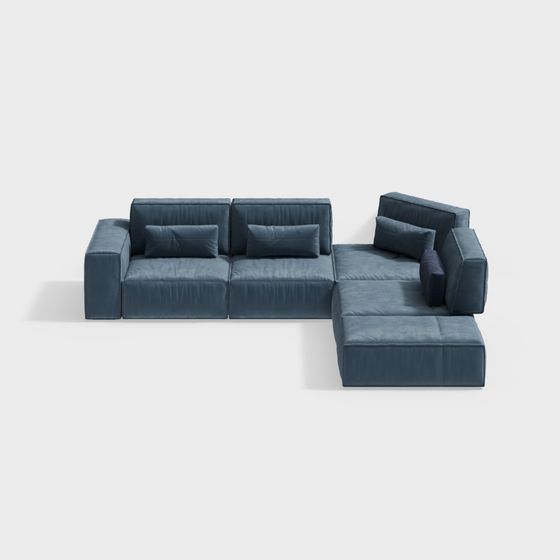 Contemporary Scandinavian Sofa 3D model