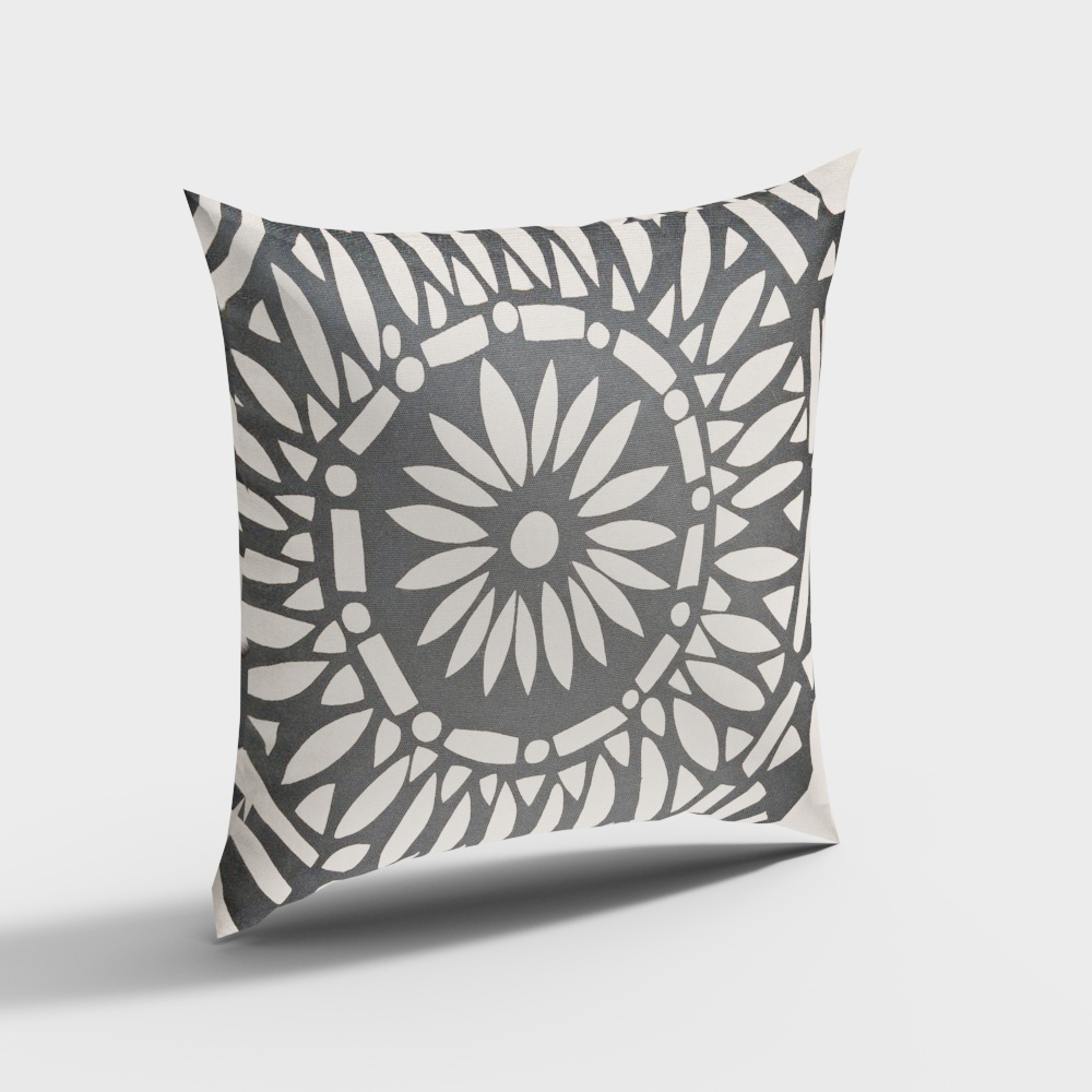 Geometric Low-Poly Pillow 3D model