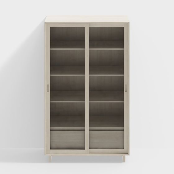 Modern Minimalist Bookshelf 3D model