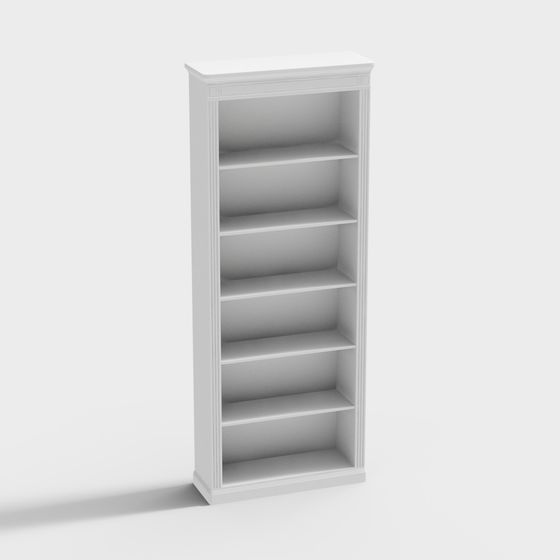 Elegant Classic Bookshelf 3D model for Modern Design