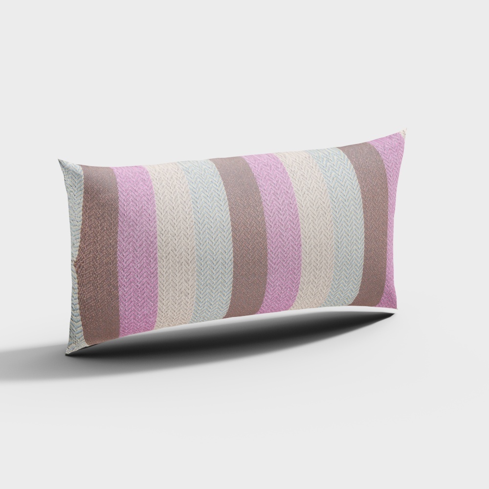 Rainbow Woven Cushion 3D model