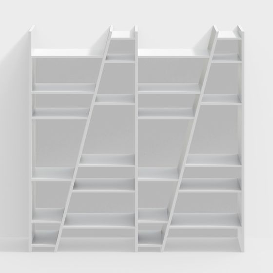 Urban Bookshelf 3D model for Modern Design