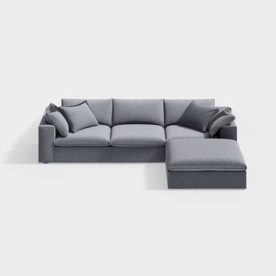 Urban Comfort 3D model Sofa - Stylish and Elegant