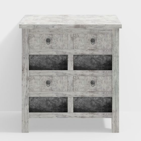 Rustic Charm Dresser 3D model