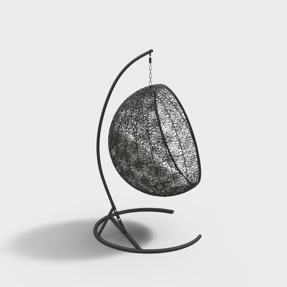 Elegant Hanging Chair 3D model for Modern Spaces