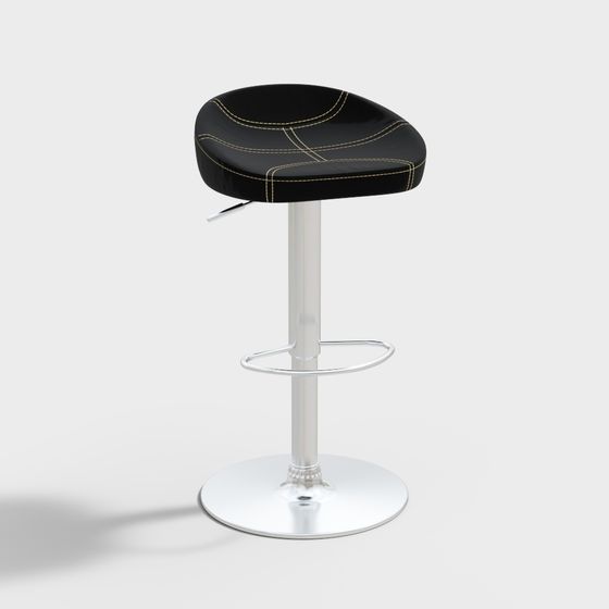 Stylish 3D Bar Stool Model for Modern Spaces
