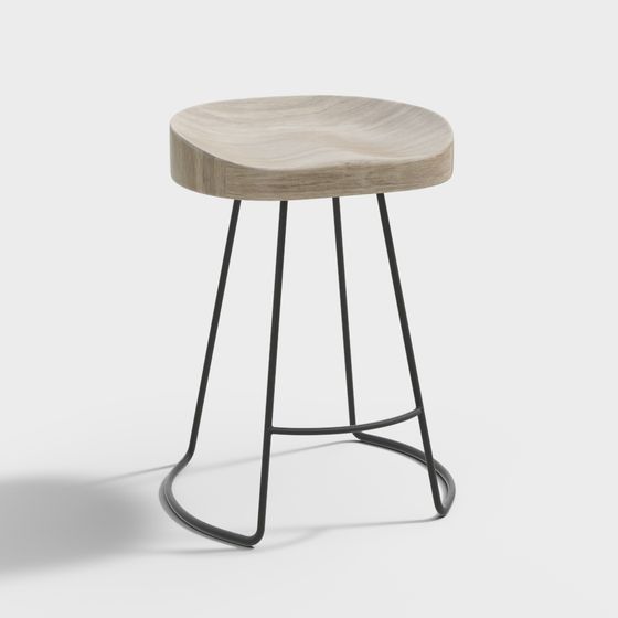 Natural Chair 3D model for Contemporary Spaces