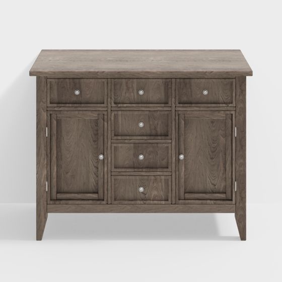 Minimalist Storage Cabinet 3D model