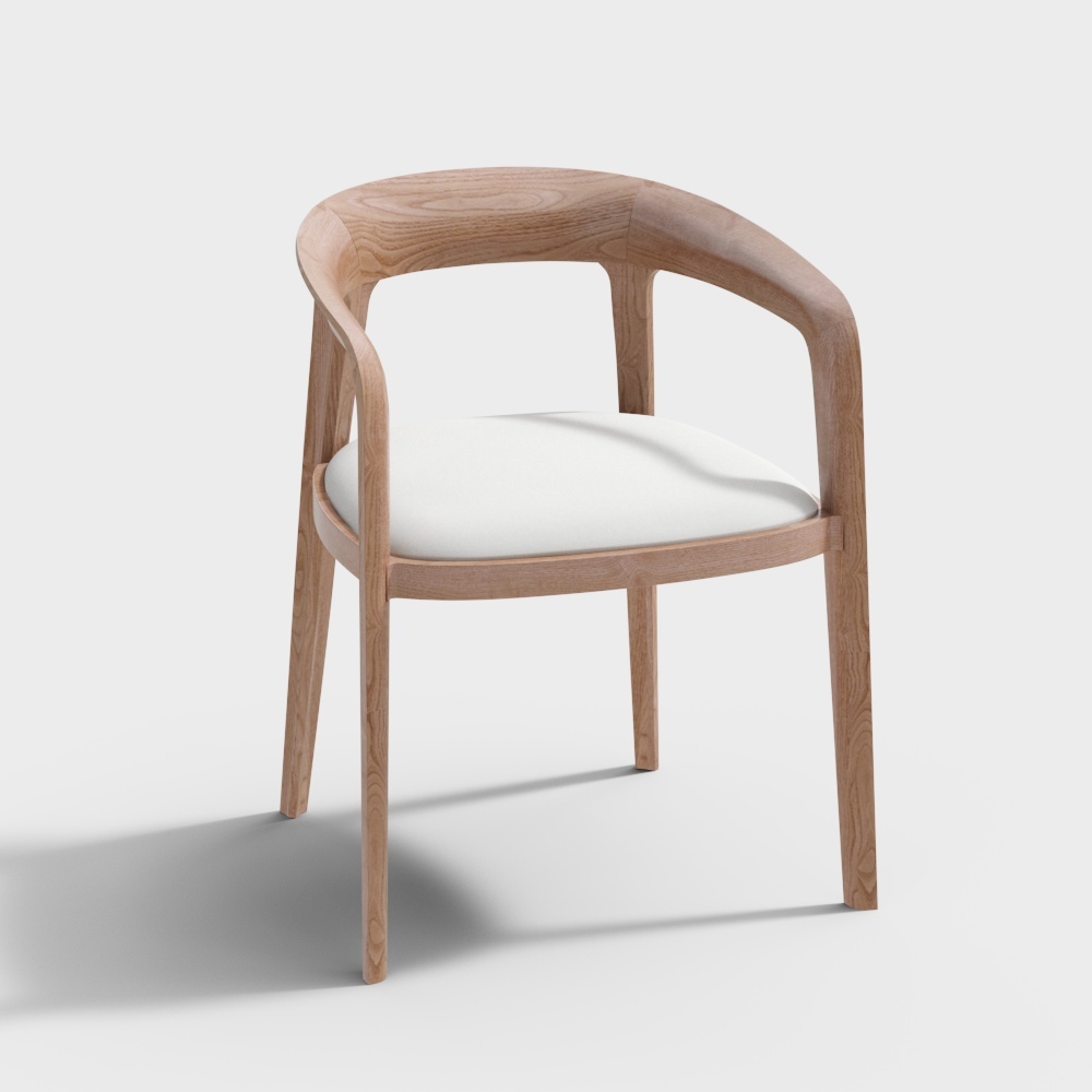 Modern Low-Poly Armchair 3D model