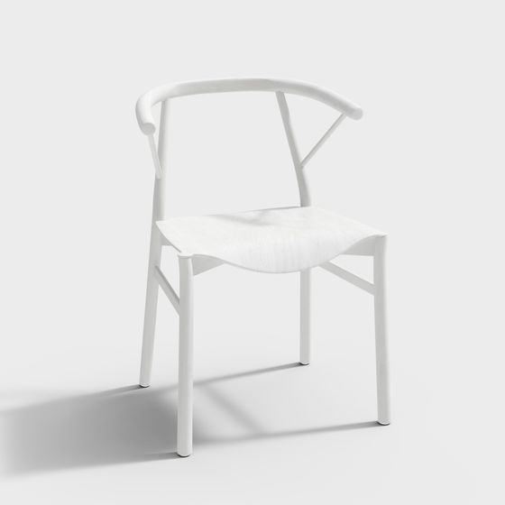 Wishbone Chair 3D model for Modern Aesthetic