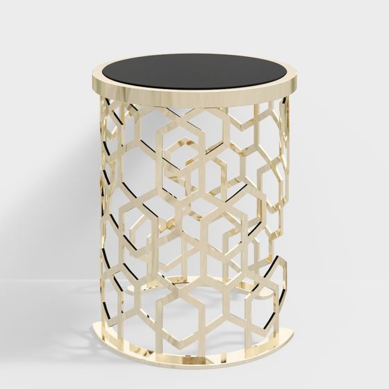 Geometric Charm Side Table 3D model